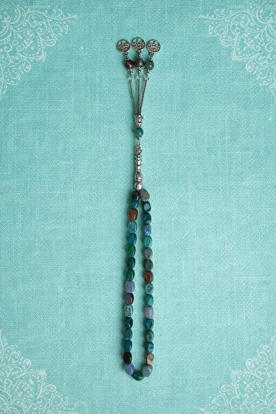 KINZ AL-HADAYA Agate Prayer Beads 33 Beads