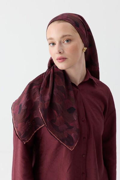 İpekhan Atmosphere Seren Eşarp 4103 Kırmızı Bordo