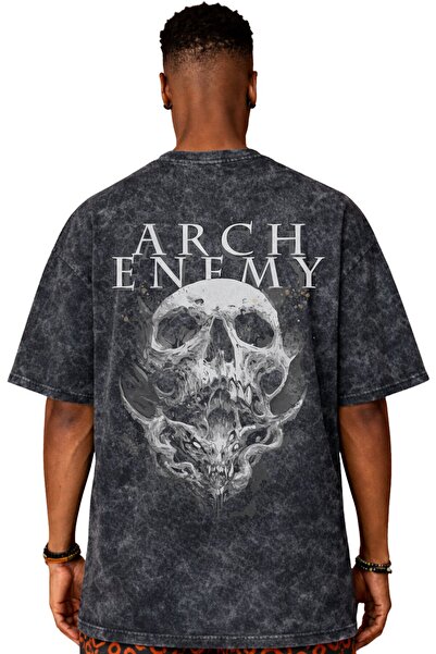 SEVBANO Tricou unisex supradimensionat cu imprimeu Arch Enemy Rock Metal Musi...