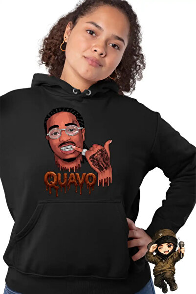 OEM Γυναικείο Φούτερ με κουκούλα Quavo Lifestyle Hip Hop