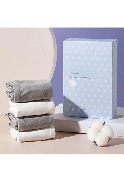 Be a better mom 4pcs Mens Disposable Underwear for Fitness Hotel Spa Hospital...