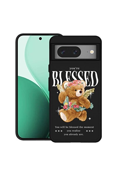 bestcase ¬Æ Husa TPU Ultra Slim Compatibil cu Google Pixel 8, cu Design Teddy...