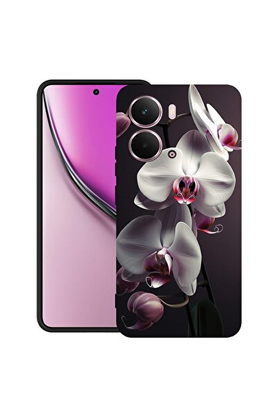 bestcase Калъф за Realme P3 с дизайн  "Бяла орхидея ", TPU матов ултра тънък,...
