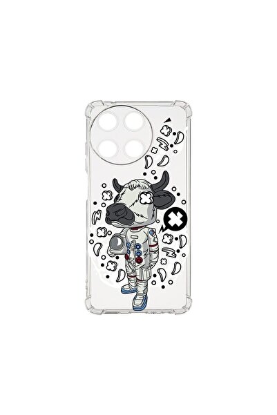 bestcase Αντικραδασμική Θήκη 1.5MM, Συμβατή με Realme 11 4G, Σχέδιο Αγελάδα Α...