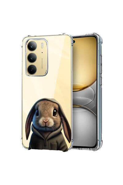 bestcase ¬Æ Husa pentru Realme C75, Anti Shock 1.5MM, Sweet Rabbit, Protectie...