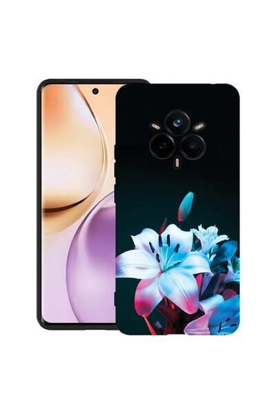 bestcase Husă pentru Realme 14 Pro Plus 5G, Floare de orhidee, Silicon subțir...