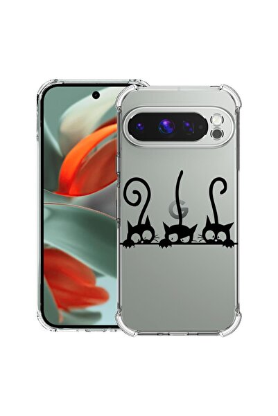 bestcase ¬Æ Husa pentru Google Pixel 9 Pro XL, Anti Shock 1.5MM, Cats, Protec...