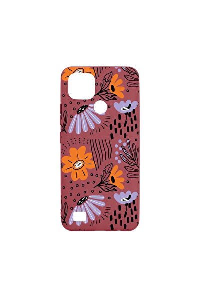 bestcase Husa Silicon, Compatibila Cu Realme C21, Flowers - Pastel Colors, re...