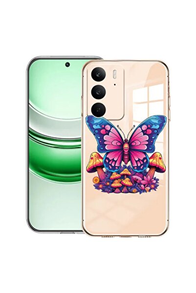 bestcase Husă transparentă din silicon pentru Realme C71, Culori de vis - Flu...