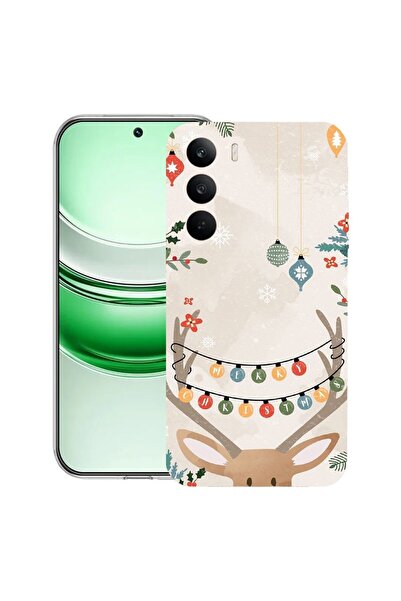 bestcase ¬Æ Husa Clear Silicon pentru Realme C71, Xmas Reindeer, 2041144 T 1369