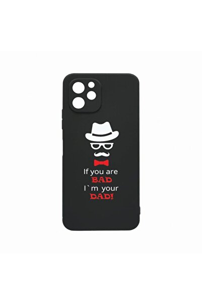 bestcase Θήκη, Συμβατή με Huawei nova Y61, Bad Dad, Ανθεκτική στη φθορά, Προσ...