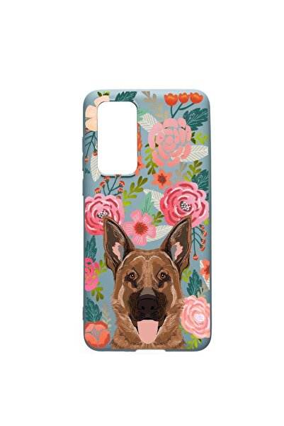 bestcase Husa Huawei P40, Dog in flowers, rezistenta la uzura, anti-alunecare...