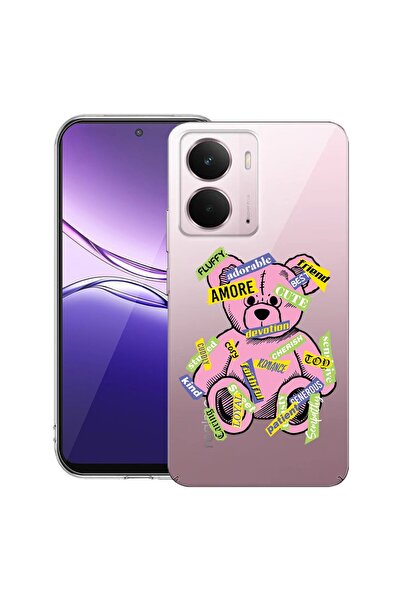 bestcase ¬Æ Husa pentru Realme P3 cu Design Teddy Bear Amour, Clear Slim Sili...