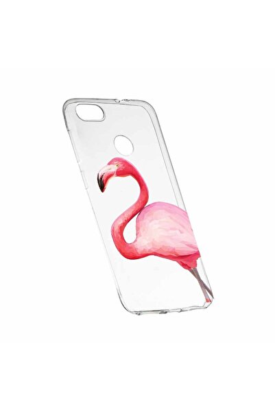 bestcase Husa Silicon, Transparent, Slim, Flamingo, HTC Desire 12 Plus
