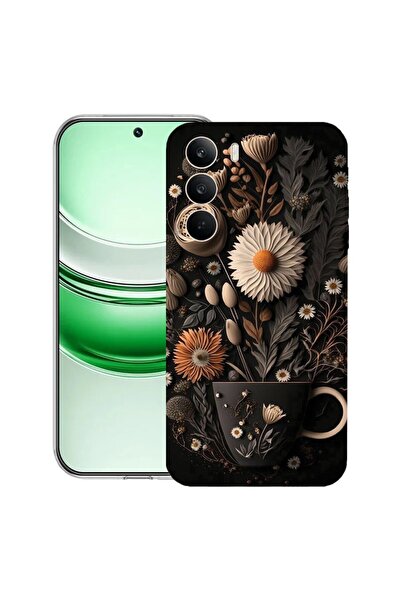 bestcase Husa transparentă din silicon pentru Realme C71, Happy Flowers, 2041...