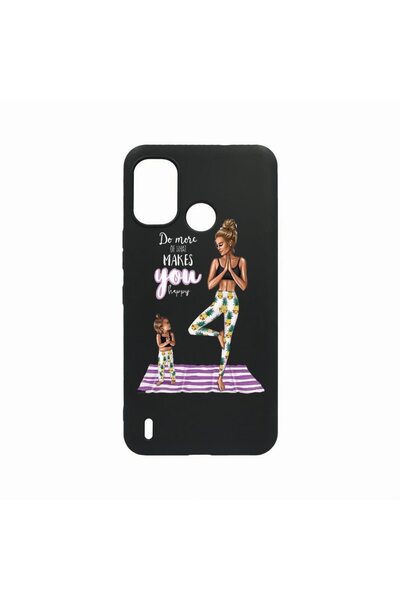 bestcase Case, Compatible with Nokia C31, Girl Mom, Wear-resistant, Black Sil...