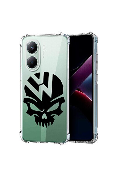 bestcase Съвместим калъф за Poco X7 Pro 5G, Удароустойчив 1.5ММ, VW Skull, За...