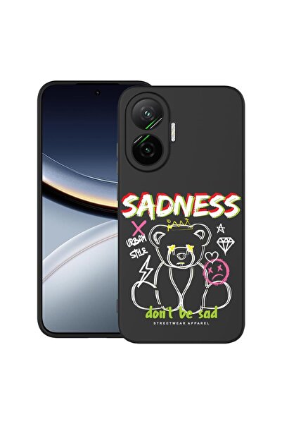 bestcase ¬Æ Husa pentru Poco F7 cu Design Teddy Bear Sadness, TPU Mat Ultra S...