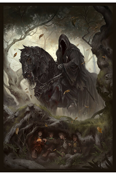 512 STORE Yüzüklerin Efendisi / Hobbit Film Sahne Duvar Dekor Kuşe Kağıt Çerç...