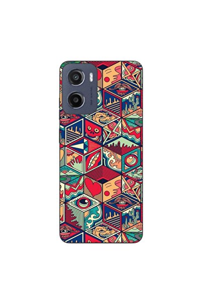 OEM Husa compatibila cu Motorola Moto G05 Silicon Gel Tpu Model Pop Art Geome...