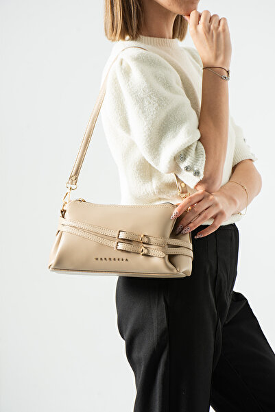 By Hakan Tn-121 Women's Shoulder Bag Handbag Crossbody Bag Sand