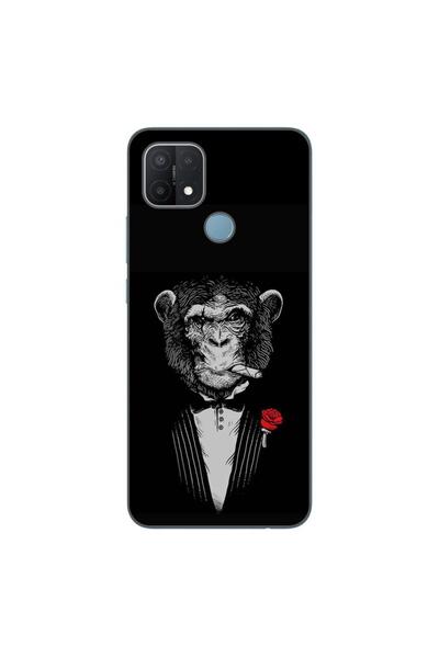OEM Husa compatibila cu Oppo A15 si A15s Silicon Gel Tpu Model Cigar Monkey