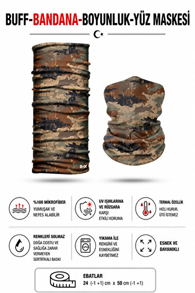 HopeWay Home Buff Bandana Boyunluk Yüz Maskesi Motorcu Outdoor Nefes Alabilir...
