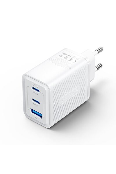 Vention Φορτιστής GaN 3 θυρών USB (C+C+A) (65W/65W/60W) με βύσμα ΕΕ, Λευκό