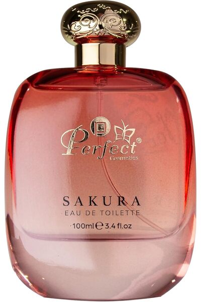 Perfect Cosmetics عطر ساكورا للنساء 100 مل - عطر زهري حمضي طويل الأمد مع برغم...