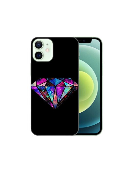 OEM Husa compatibila cu Apple iPhone 12 Mini Silicon Gel Tpu Model Diamond Black