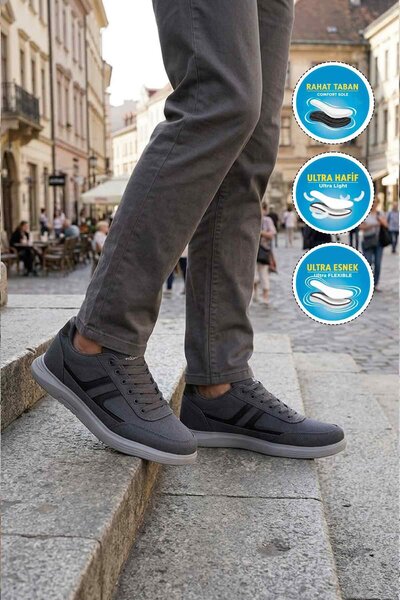 Dakırs Smoked Linen Lightweight Flexible Men's Casual Shoes 2036 m