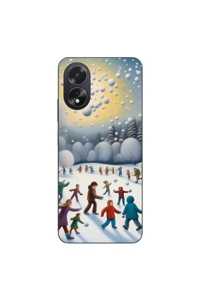 OEM Θήκη συμβατή με Oppo A18 4G από σιλικόνη gel TPU με σχέδιο Παιδιά που παί...