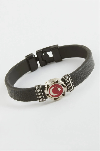 Marsilyan Nvdn- Çapa Quality Faux Leather Bracelet Iegrs-Nvdn1