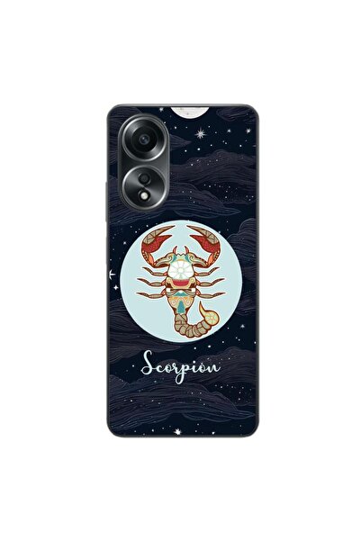 OEM Θήκη συμβατή με Oppo A58 4G Σιλικόνης Τζελ TPU με σχέδιο Ωροσκόπιο Σκορπιός