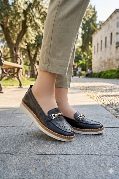 ERN SHOES Pantofi de damă confortabili, de vară, ortopedici, din piele natura...