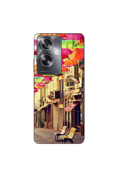 OEM Husa compatibila cu Oppo A79 5G Silicon Gel Tpu Model Strada Umbrele Colo...