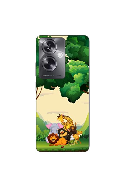 OEM Husa compatibila cu Oppo A79 5G Silicon Gel Tpu Model Jungla cu Animale