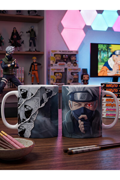 Naruto Kakashi Hatake Tasarımlı Kupa Bardak-No 1