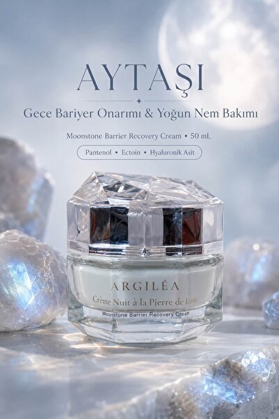 Argilea Bariyer Onarıcı Gece Bakım Kremi, Hassas Ciltler İçin Yoğun Nemlendir...