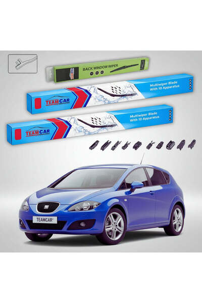 TEAMCAR Υαλοκαθαριστήρες Seat Leon 1P1 2009-2012 |   Σετ Επίπεδων Στηριγμάτων...