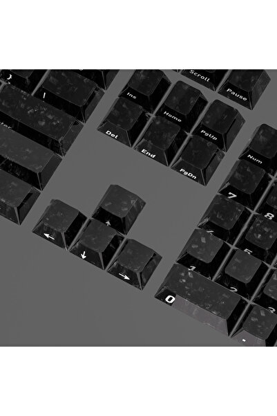 Leaven Mekanik Klavye Tuş Takımı Simli Şeffaf RGB Keycaps