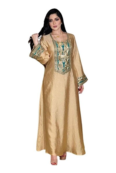 Generic Ramadan Muslim Dress Party Dress Long sleeved Dress Ethnic Fashion Pr...