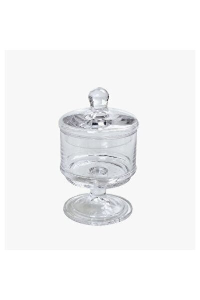 ESPIEL Δοχειο Γυαλινο Με Πόδι Και Καπάκι 13cm ORT111