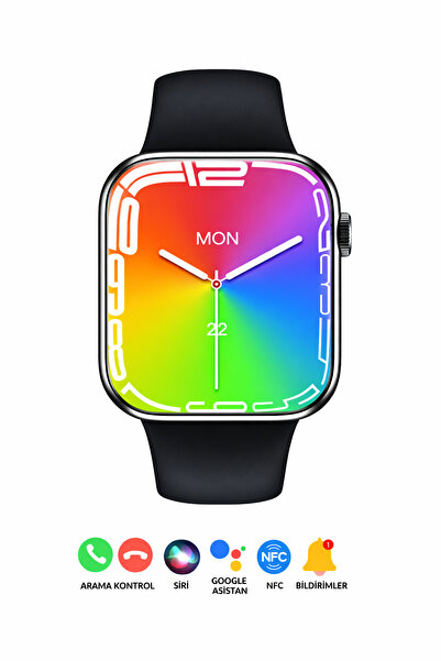 Happy Owl Yedek Kordon Hediyeli Watch 7 DT Max Plus Akıllı Saat – NFC, Siri, ...