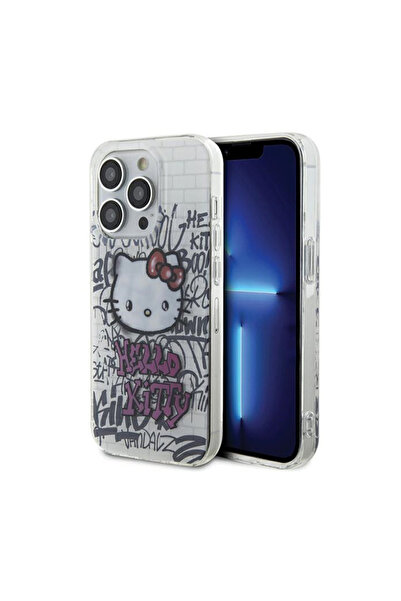 Hello Kitty IML Kitty On Bricks Graffiti - Etui iPhone 15 Pro Max (bia≈Çy)