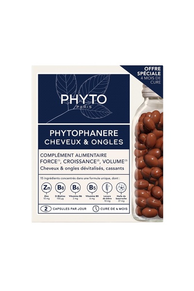 Phyto Phytophanere 1+1 Προσφορά Δώρου: Συμπλήρωμα Διατροφής για Μαλλιά και Νύ...