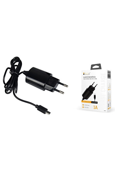 Libox Încărcător de rețea 1A LB0089 negru cu cablu microUSB