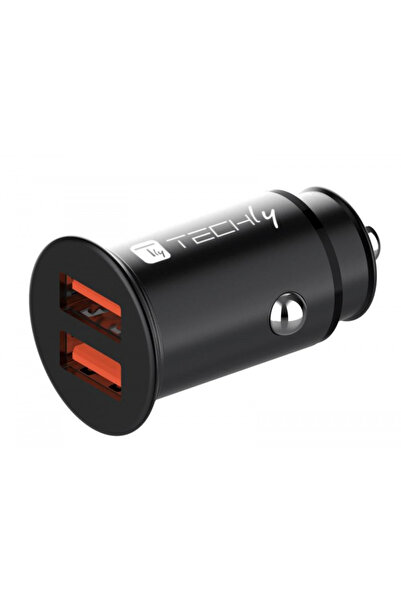 Techly Încărcător auto 2x USB Negru IUSB2-CAR5-AA36W