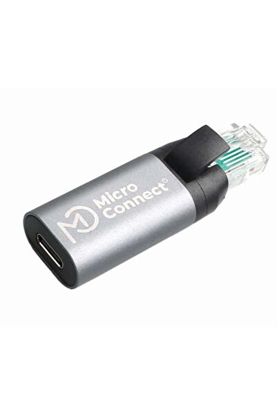 MicroConnect Adaptor USB C mamă la RJ45 tată