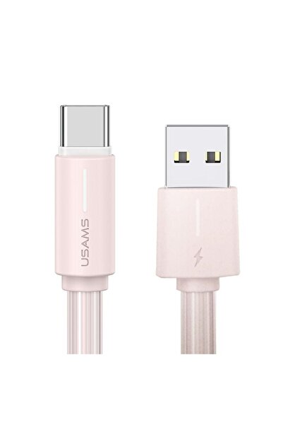 Usams Kabel USB-C 3A YU Series 1mUSB-C/USB-A r√≥≈ºowy/pink SJ732USB04 (US-SJ732)